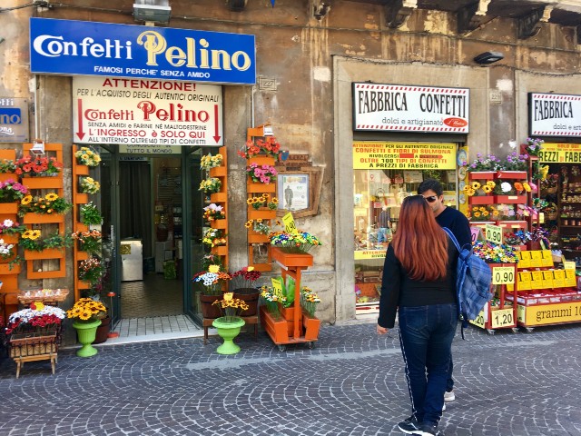 Market, Abruzzi Italy, Sulmona, Confetti Shop, Dessert Almonds, Abruzzi  Travel, Colorful Storefront, Italy Wall Decor, Large Wall Art