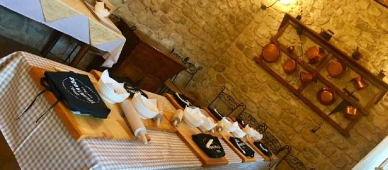 the table ready for our fun pasta making class cooking-tour-Abruzzo